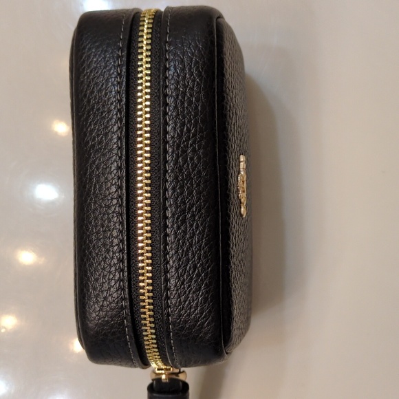 Coach Black Leather Wristlet - Picture 3 of 5